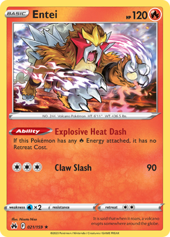 Entei 21/159 Pokémon kaart