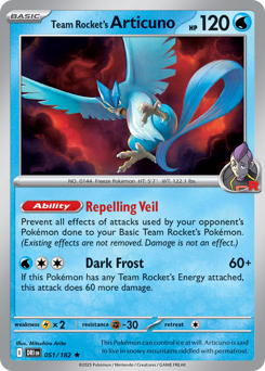 Team Rocket’s Articuno 51/182
